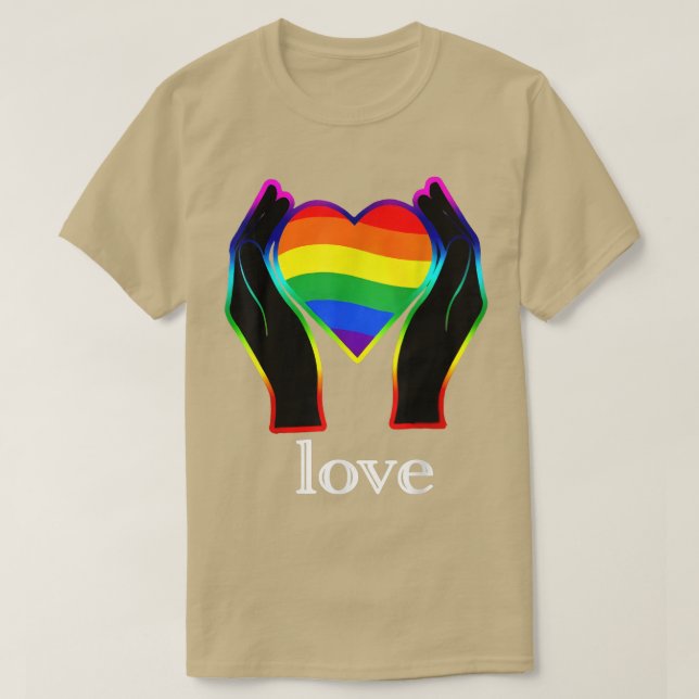 Liebe LGBT Bisexuelle Farben Schwulenflagge Pride  T-Shirt (Design vorne)