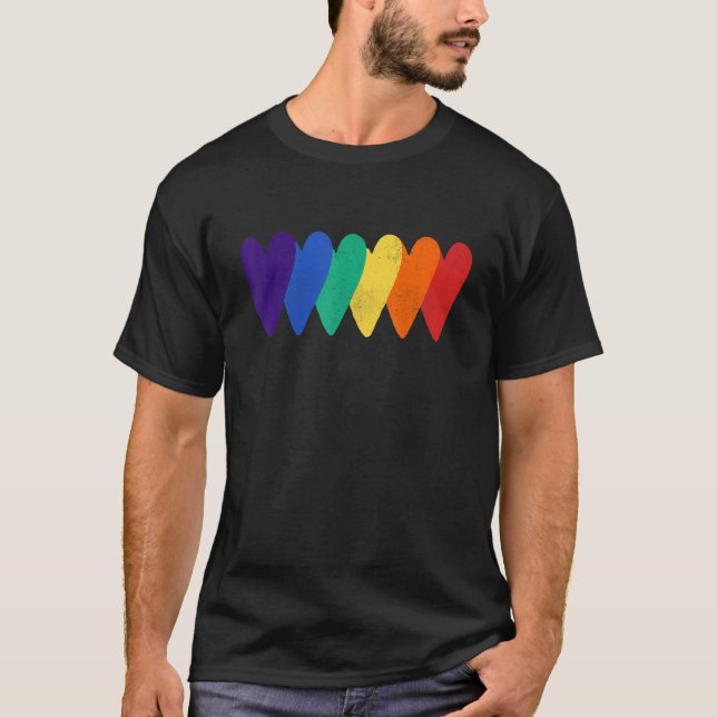 Liebe LGBT Gay Lesbian Bi Trans T-Shirt (Vorderseite)