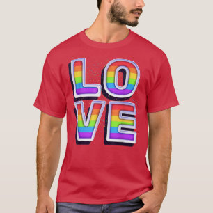 Liebe LGBT Rainbow Gay Pride Monat T - Shirt