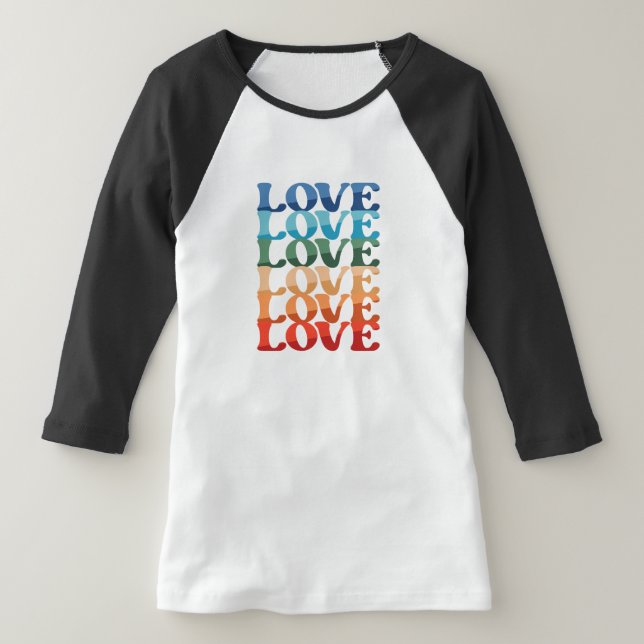 Liebe | LGBT-Regenbogen-Monat T-Shirt (Ablage )