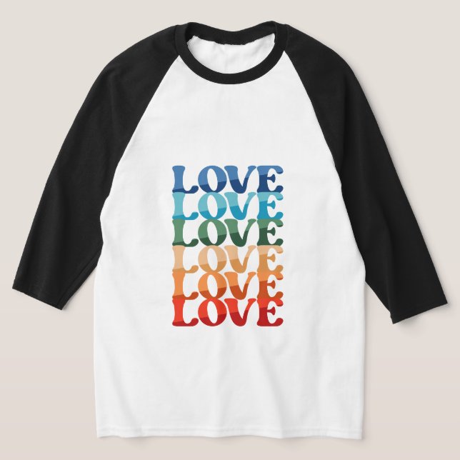 Liebe | LGBT-Regenbogen-Monat T-Shirt (Ablage )