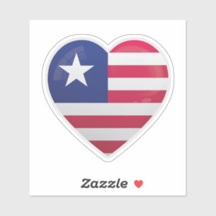 Liebe Liberia Aufkleber