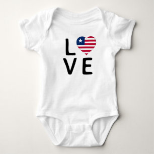 Liebe - Liberia-Flagge Baby Strampler