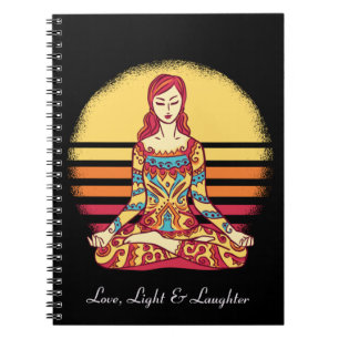 Liebe Licht Lachen Meditations-Yoga-Tagebuch Notizblock