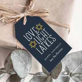 Liebe, Licht und Gitter | Hanukkah Geschenkanhänger