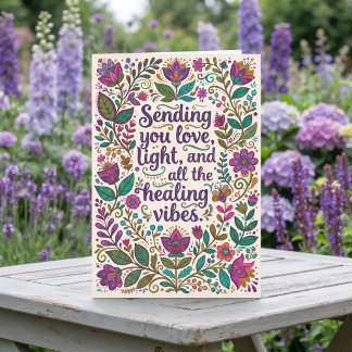 Liebe, Licht und heilende Schwingungen | Boho-Volk Karte