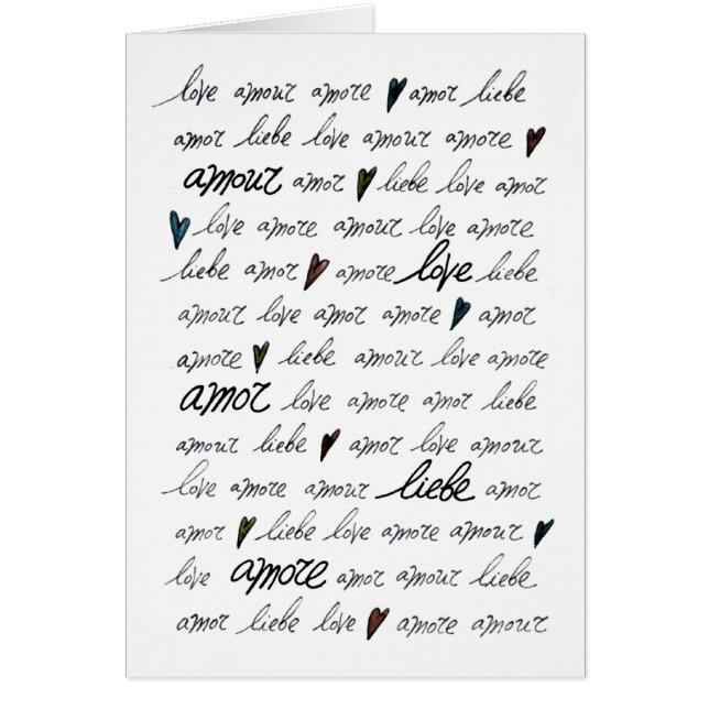 "Liebe-Liebe Amore Liebe Amor " (Vorne)