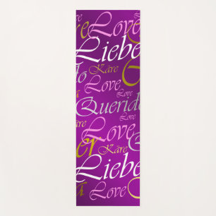 Liebe,liebe,kara,lieb,lieb,querido,text,rose,festi Yogamatte
