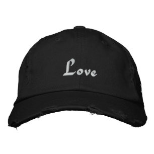 Liebe, Liebe, Liebe Bestickte Kappe