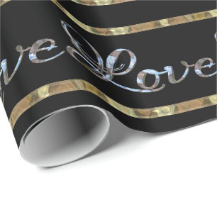 Liebe-Liebe-Liebe-eleganter Designer Geschenkpapier