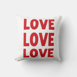 Liebe Liebe Liebe – Fette Valentinstag-Typografie- Kissen