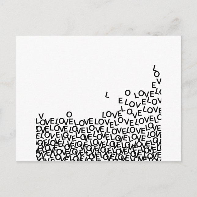 Liebe Liebe Liebe Postkarte (Vorderseite)