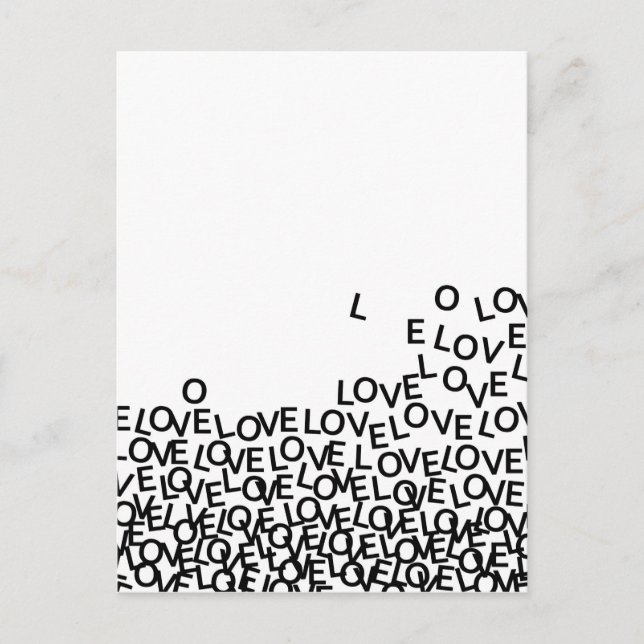 Liebe Liebe Liebe Postkarte (Vorderseite)