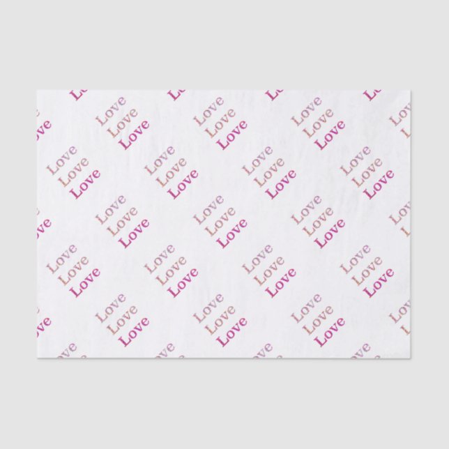 Liebe Liebe Liebe Seidenpapier (Vorderseite)
