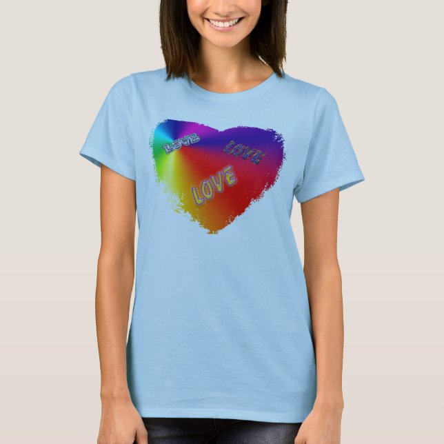 LIEBE-LIEBE-LIEBE T-Shirt (Vorderseite)