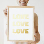 LIEBE LIEBE LIEBE | WALL FOLIENDRUCKE<br><div class="desc">LIEBE LIEBE LIEBE | WALL Foil Prints</div>