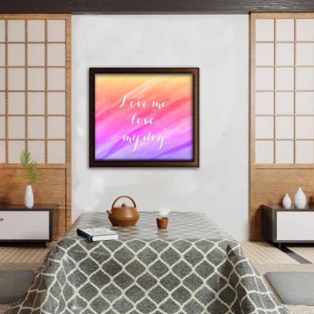 Liebe Liebe meinem Hund sarkastisches lustiges Pos Poster (Von Creator hochgeladen)