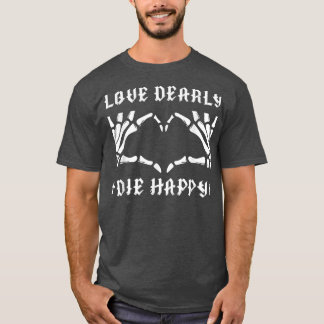 Liebe Liebe Skeleton Hand Heart Pastel Goth Valent T-Shirt