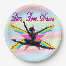 LIEBE, LIEBE, TANZBALLERINA PAPIER TELLER