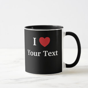 Liebe/Lieben der Schablonen-I ich Tasse -