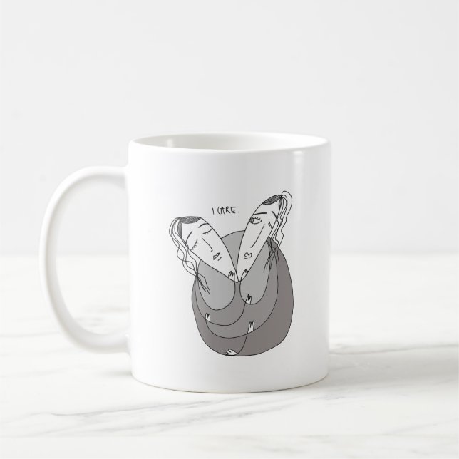 Liebe Liebeshandschuh Kaffeetasse (Links)