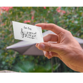 Liebe-Lied, Vögel, die zwischen den musikalischen Magnetkarte