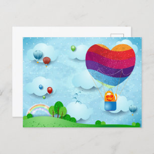 Liebe liegt in der Luft Postkarte