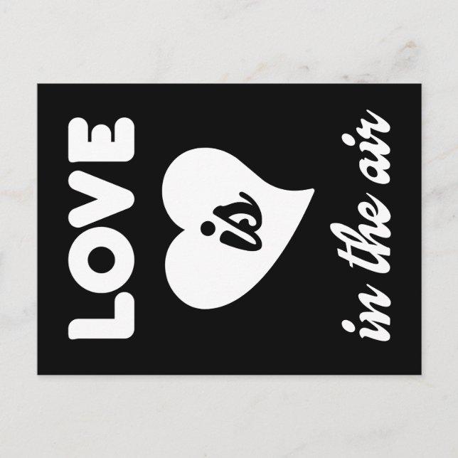 Liebe liegt in der Luft Postkarte (Vorderseite)
