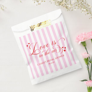 Liebe liegt in der Luft Rosa Rote Herzen Junggesel Geschenktütchen
