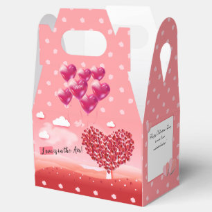 "Liebe liegt in der Luft!" schöne Liebesbaum-Herze Geschenkschachtel