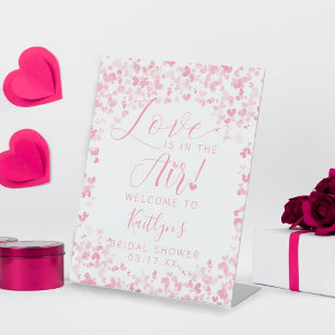 Liebe liegt in der Luft Valentinstag Brautparty Sockelschild