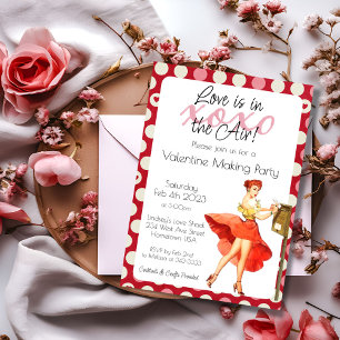 Liebe liegt in der Luft Valentinstag Einladung