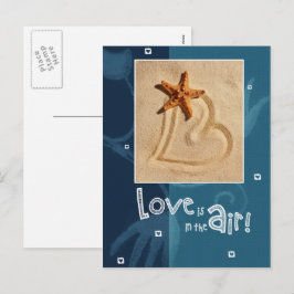 Liebe liegt in der Luft. Valentinstag Feiertagspostkarte