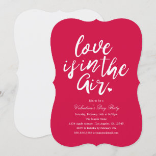 Liebe liegt in der Luft Valentinstag Party laden Einladung