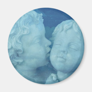 Liebe liegt in der Luft, Vintage-Steinen Engel küs Magnet