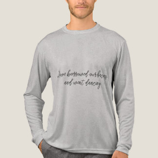 Liebe lieh sich unsere Gesichter und ging tanzen Tri-Blend Shirt