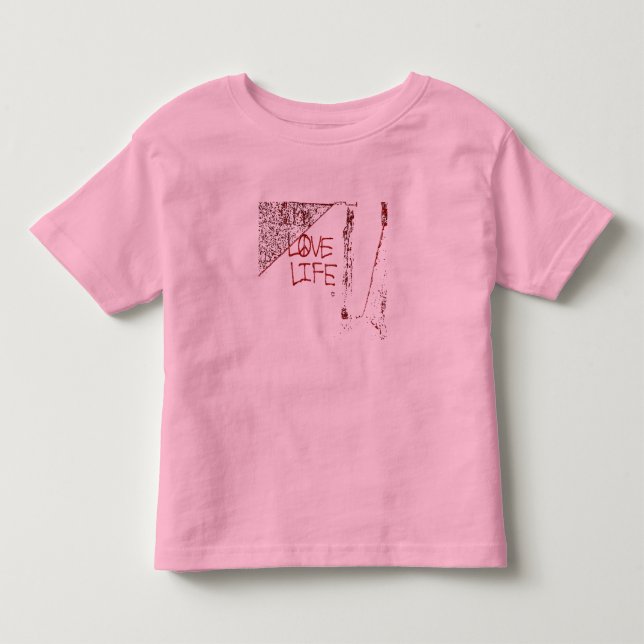 Liebe Life Graffiti Kleinkind T - Shirts (Vorderseite)