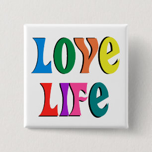 Liebe LIFE! individuell anpassbare christliche Nac Button