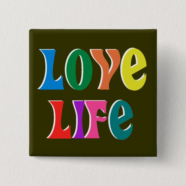 Liebe LIFE! individuell anpassbare christliche Nac Button (Vorderseite)