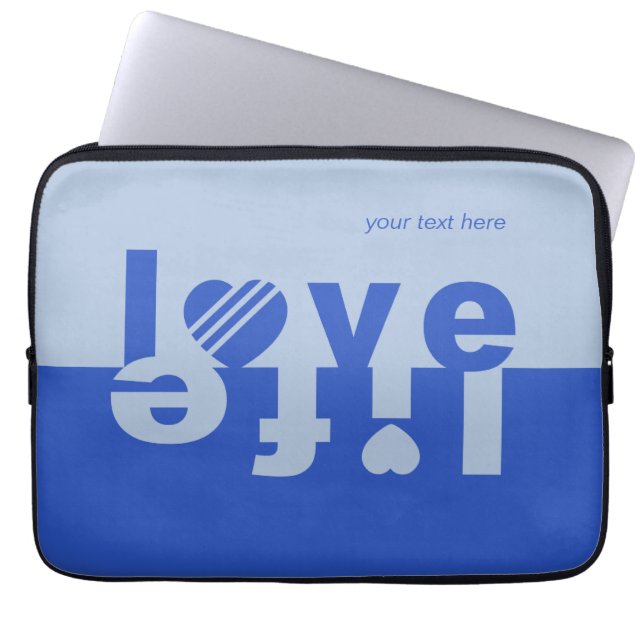 LIEBE LIFE Notebook-Ärmel Laptopschutzhülle (Vorderseite)