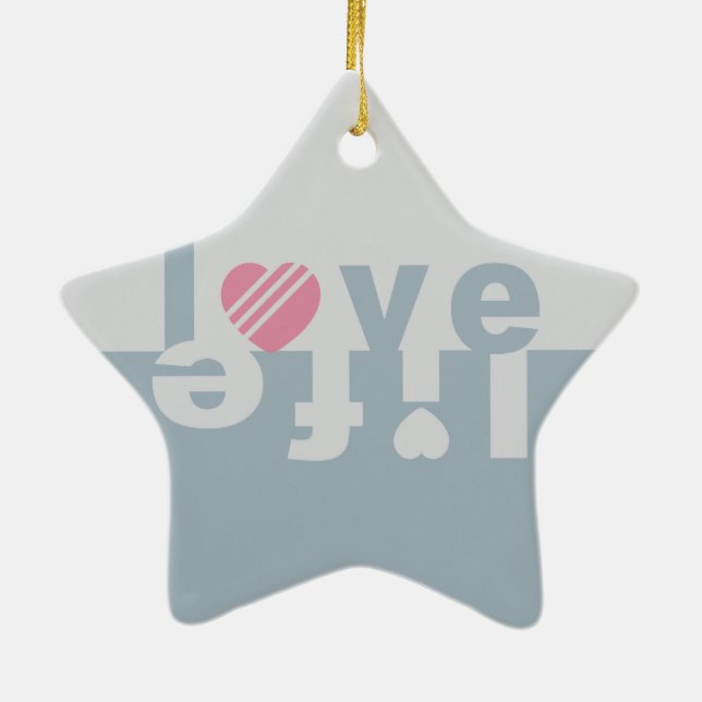 LIEBE LIFE-Ornamente Keramik Ornament (Hinten)