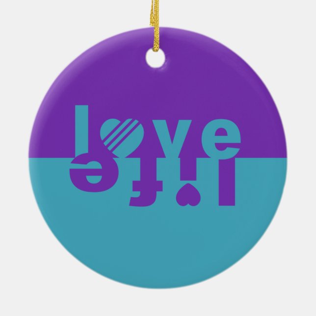 LIEBE LIFE-Ornamente Keramik Ornament (Hinten)