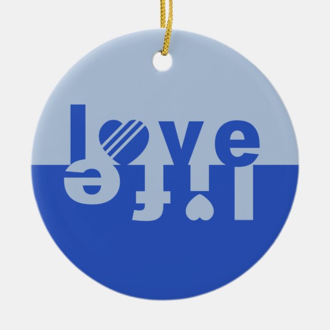 LIEBE LIFE-Ornamente Keramikornament (Vorne)