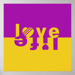 LIEBE LIFE-Plakat Poster