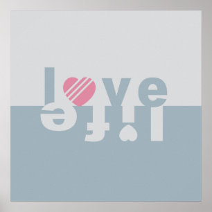 LIEBE LIFE-Plakat Poster
