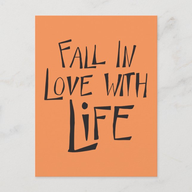Liebe Life Quote, Motivierend Einstellung Postkart Postkarte (Vorderseite)