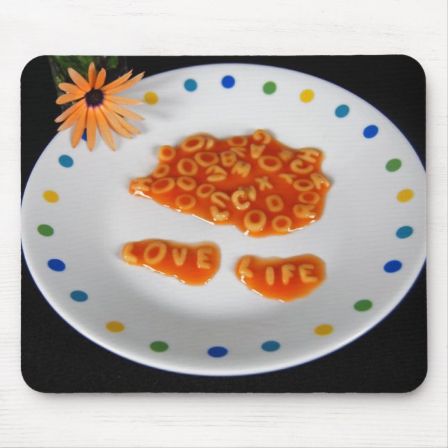 Liebe Life Spaghetti Mousepad (Vorne)