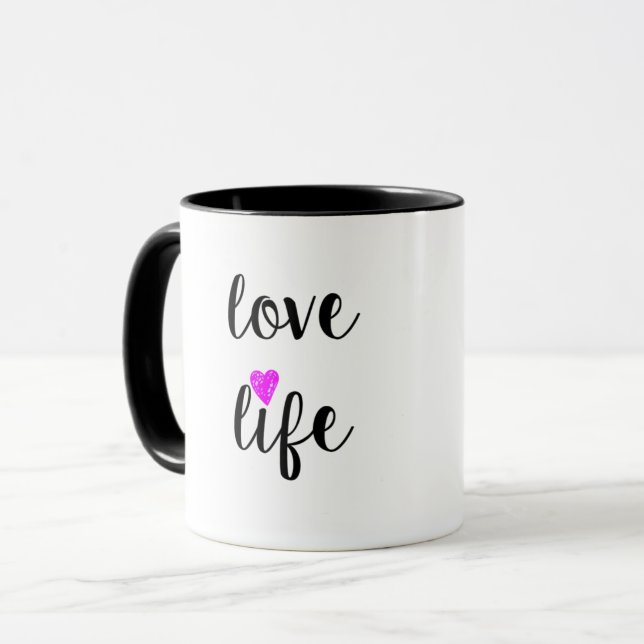 Liebe Life Tasse (Vorderseite Links)