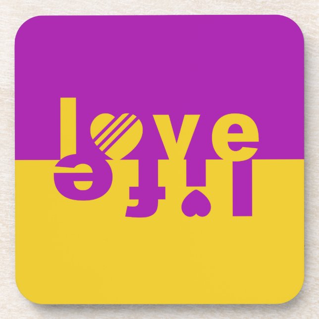 LIEBE LIFE-Untersetzer Untersetzer (Vorderseite)