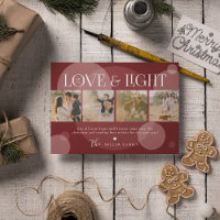 Liebe&Light Foto Collage Weihnachtskarte